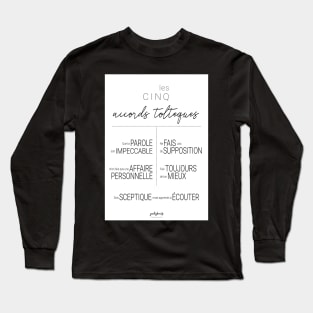 Poster of Toltec agreements n ° 3 Long Sleeve T-Shirt